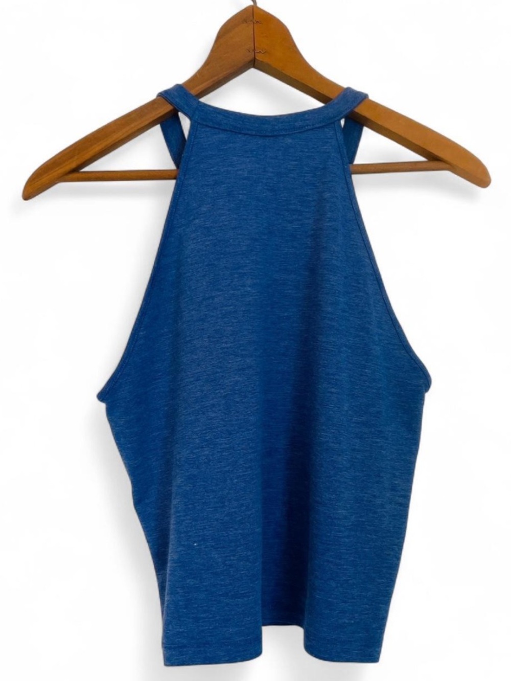 Zara Cobalt Blue Ribbed Halter Tank - Picture 2 of 7